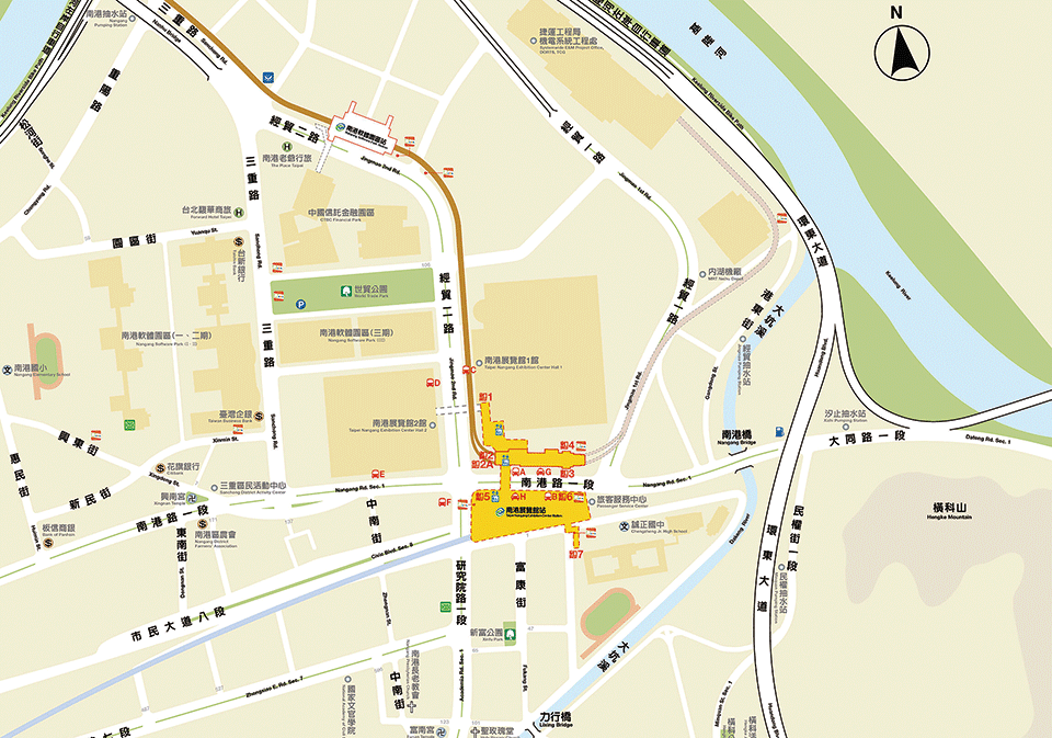 台北南港展覧館 アクセスマップ